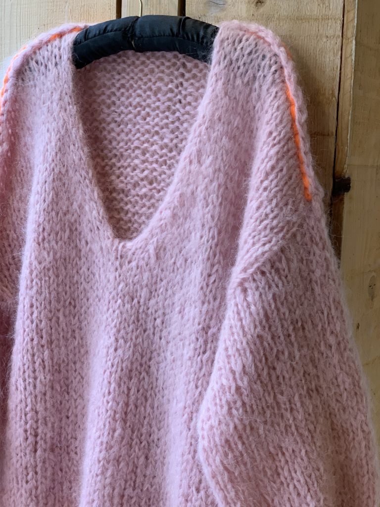 fiche tricot pull sans coutures agnès dominique le lyon qui tricote le 375g